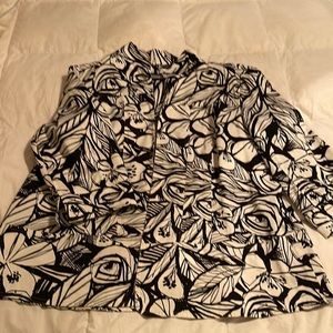 Coldwater Creek-womens black and white jacket